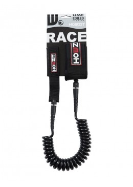 Stand-up paddle 9' black coiled leash