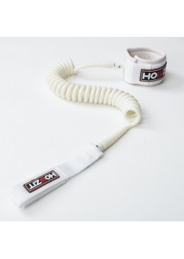 Stand-up paddle 9' white coiled leash
