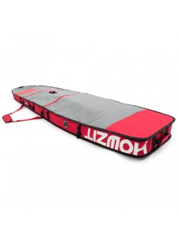 Housse de transport motif gris et rouge pour stand-up paddle race 12'6