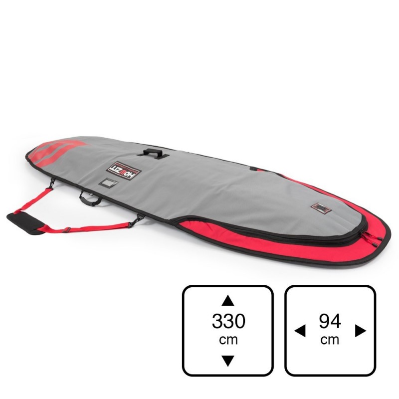 Boardbag 9'6 grey/red Boardbag 9'6 grey/red
