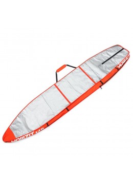 Housse de transport motif navy et orange pour stand-up paddle race 12'6