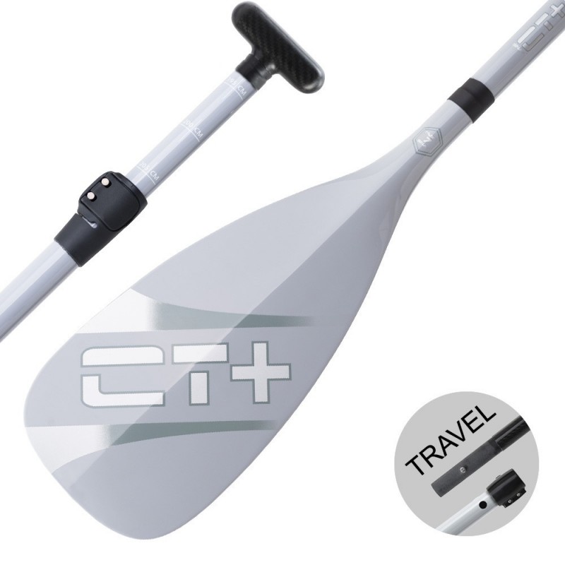 Pagaie CT+ COLOR II Travel Vario 3 Parties - Grise - démontable et ajustable modèle 2018 Pagaie CT+ COLOR II Travel Vario 3 Parties - Grise - démontable et ajustable modèle 2018