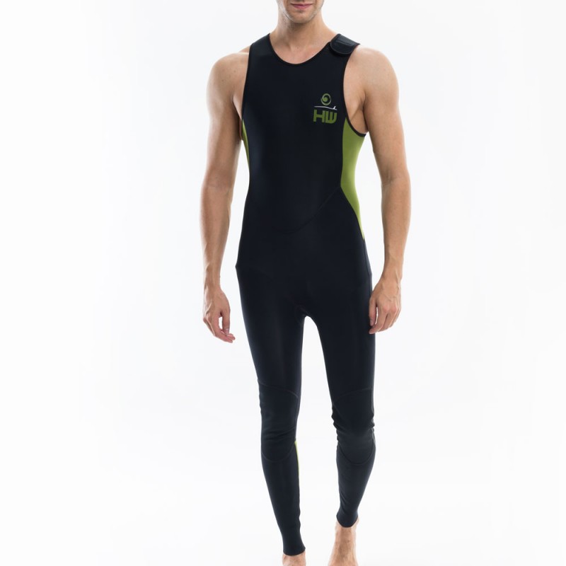 men Longjohn Neoprene Black kaki for surfing men Longjohn Neoprene Black kaki for surfing