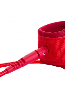 leash 10' rouge pour paddle et longboard