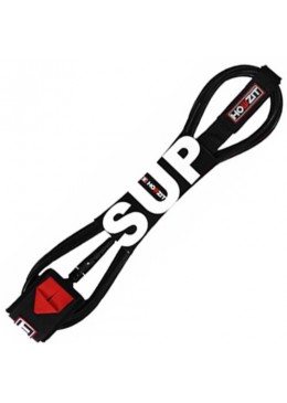Stand-up paddle 8' black straight leash