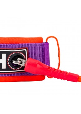 Leash Bodyboard 4' Biceps orange et violet