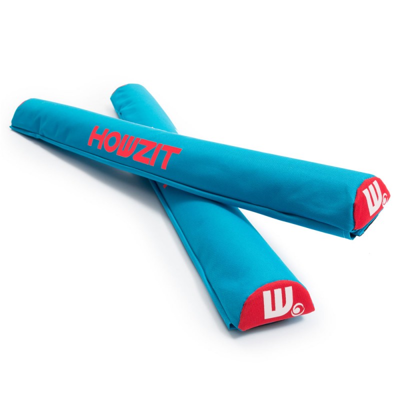 Paire de mousses de protection aqua de 72 cm pour les barres de toit profilées pour Paddle, longboard, surf et kayak Paire de mousses de protection aqua de 72 cm pour les barres de toit profilées pour Paddle, longboard, surf et kayak