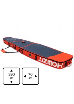 Housse de transport motif navy et orange pour stand-up paddle race 12'6