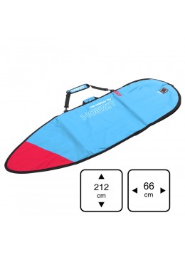 Housse bleu et rouge pour surf funboard 6'6