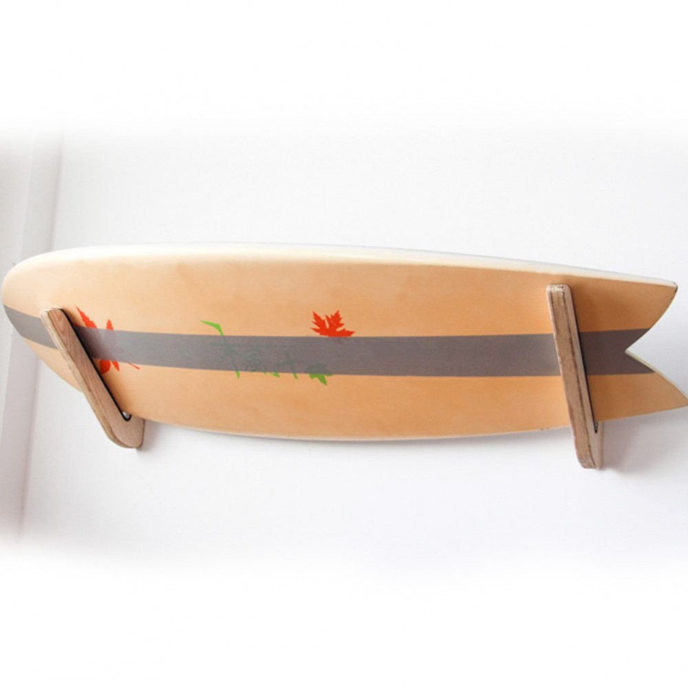Support mural en bois pour planche de Surf ou Longboard Support mural en bois pour planche de Surf ou Longboard