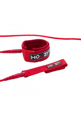 leash surf 7' rouge