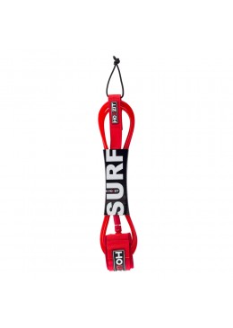 leash surf 7' rouge