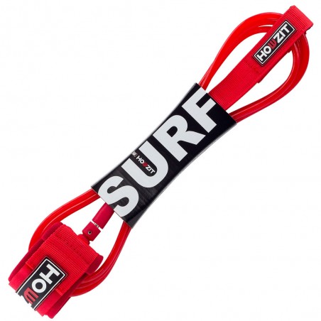 leash surf 7' rouge