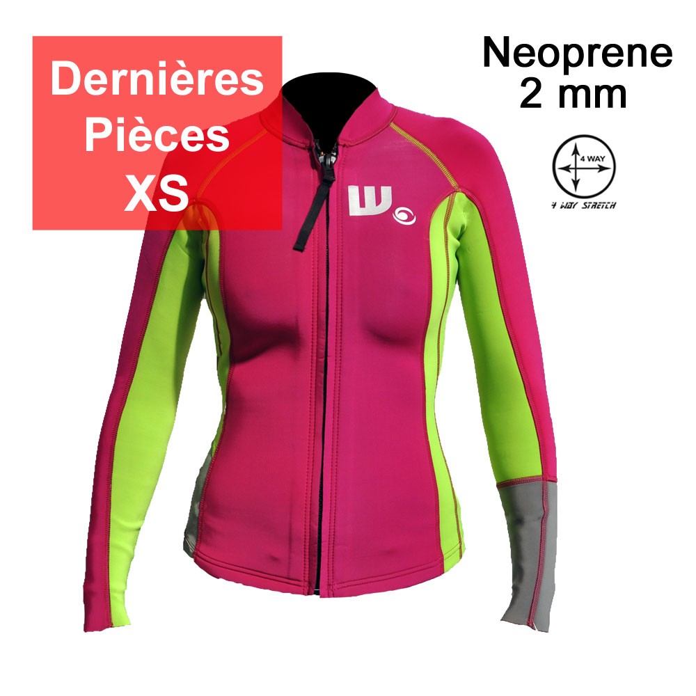 Veste SUP Néoprene Femme Pink / Lime Veste SUP Néoprene Femme Pink / Lime