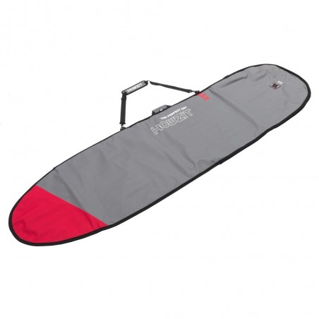 Housse gris et rouge pour surf longboard 9'6
