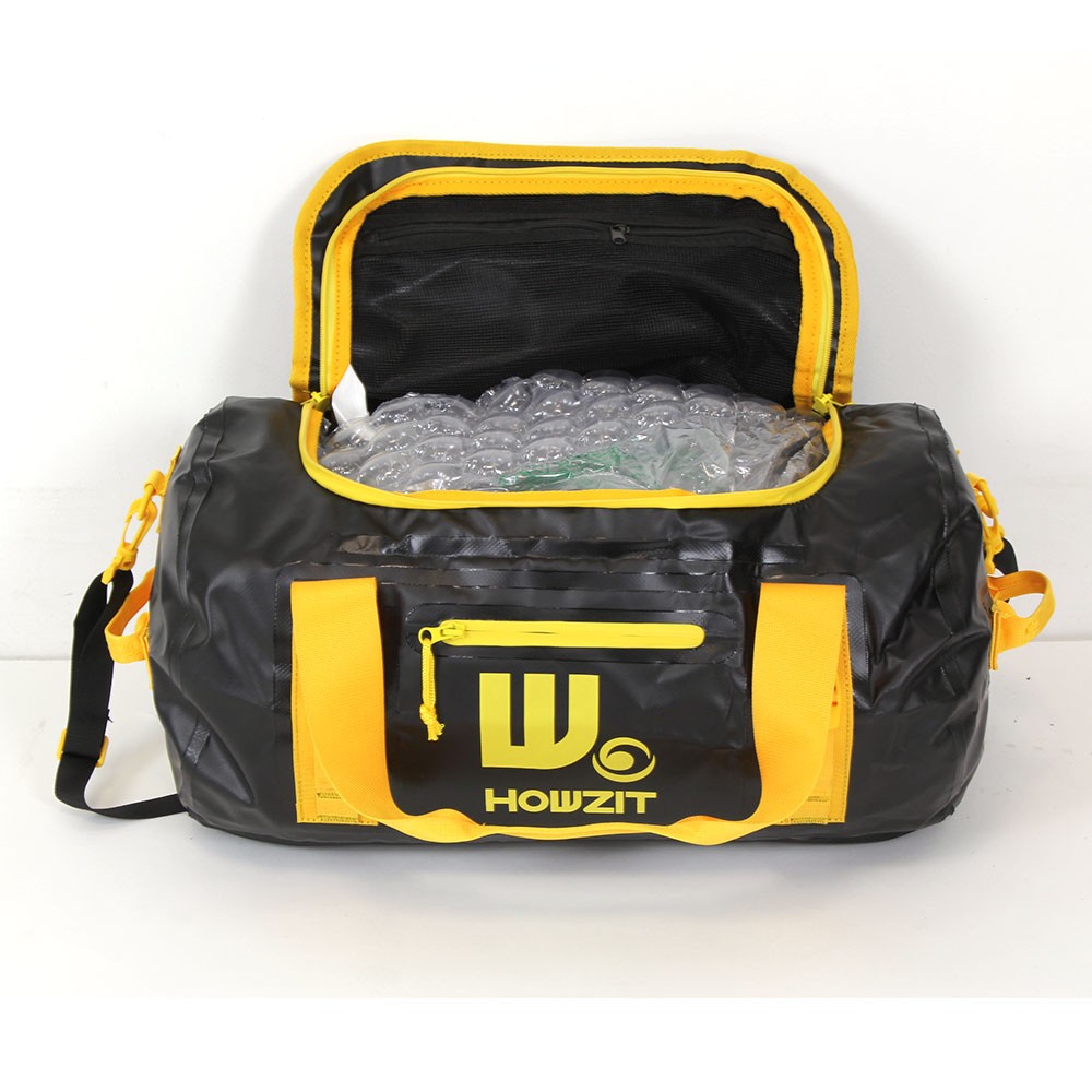 Sac de voyage étanche DUFFEL BAG 30L HOWZIT noirjaune