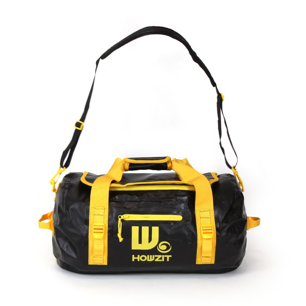 Sac de voyage étanche DUFFEL BAG 30L HOWZIT noirjaune