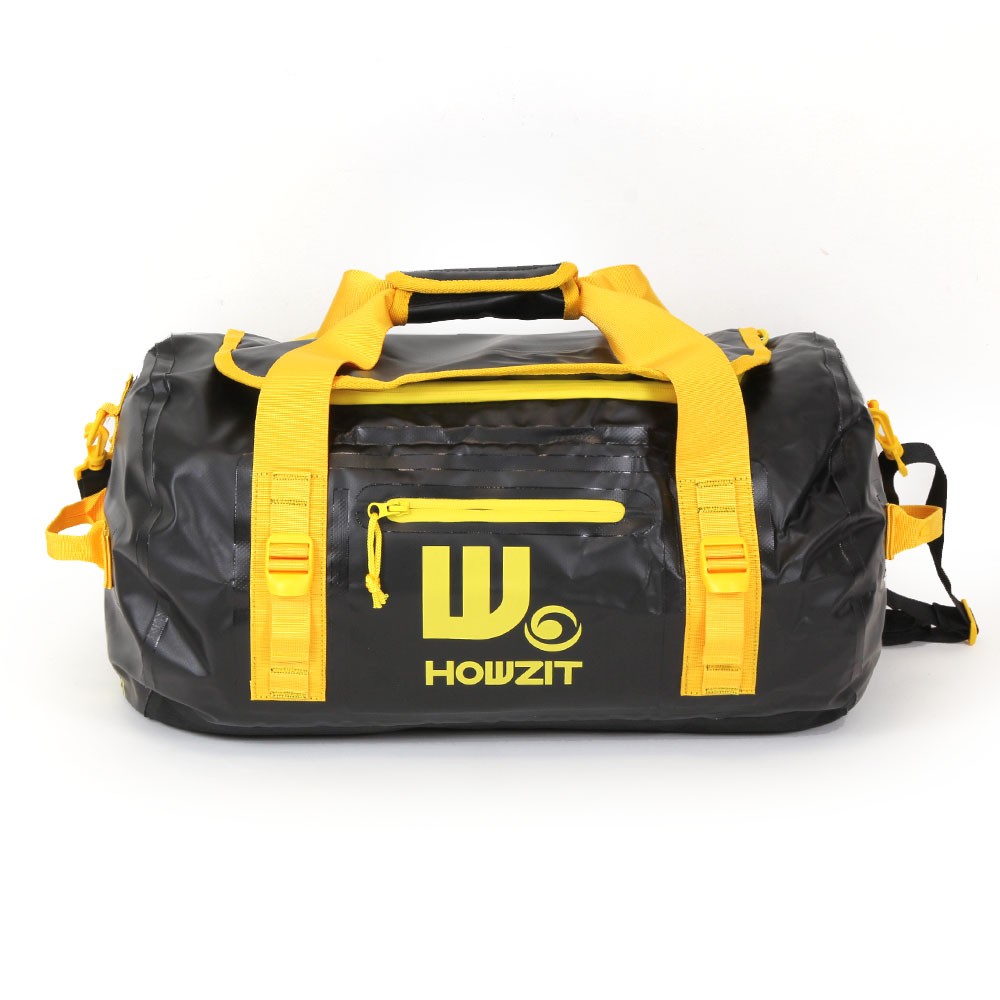 Sac de voyage étanche DUFFEL BAG 30L HOWZIT noirjaune