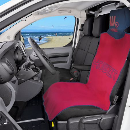 Housse de siège auto en néoprène bicolore rouge/bleue HOWZIT