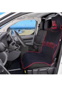 Housse de siège auto en néoprène bicolore noire/rouge HOWZIT