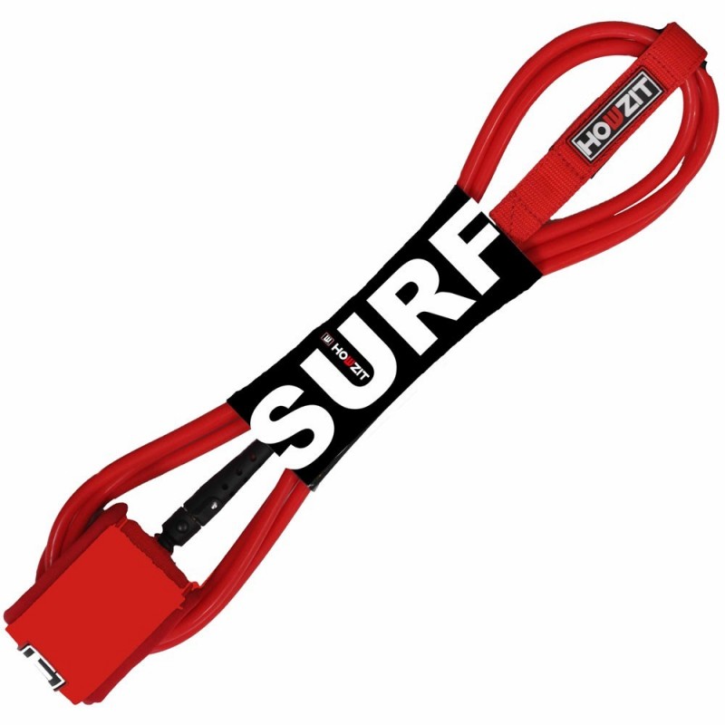 leash surf 6' red